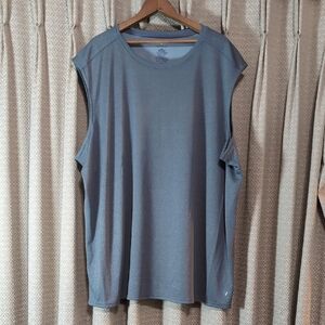 NWT Men's Size 3X Vively Gray Proformance Sleeveless Athletic Muscle Tank